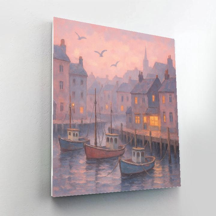 Harbor Mornings In Pastel painting number kit