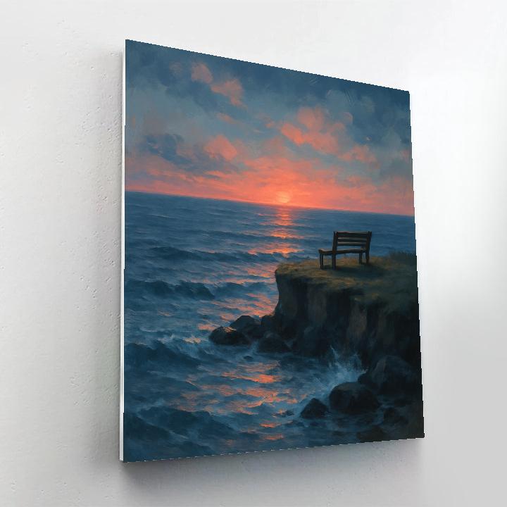Coastal Window At Dusk DIY paint by numbers