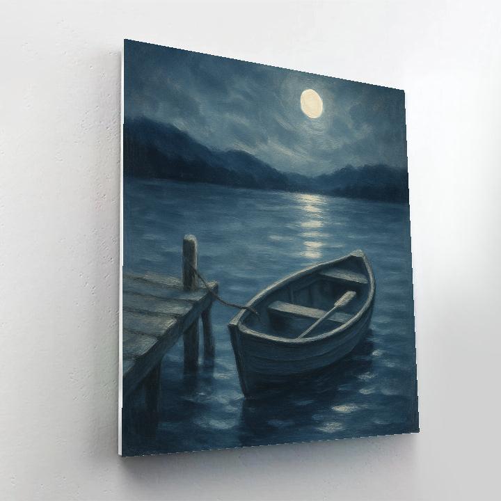 Rowboat At Dusk Serenity Numbered painting kits