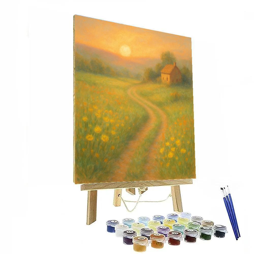 Golden Meadow Lane painting number kit