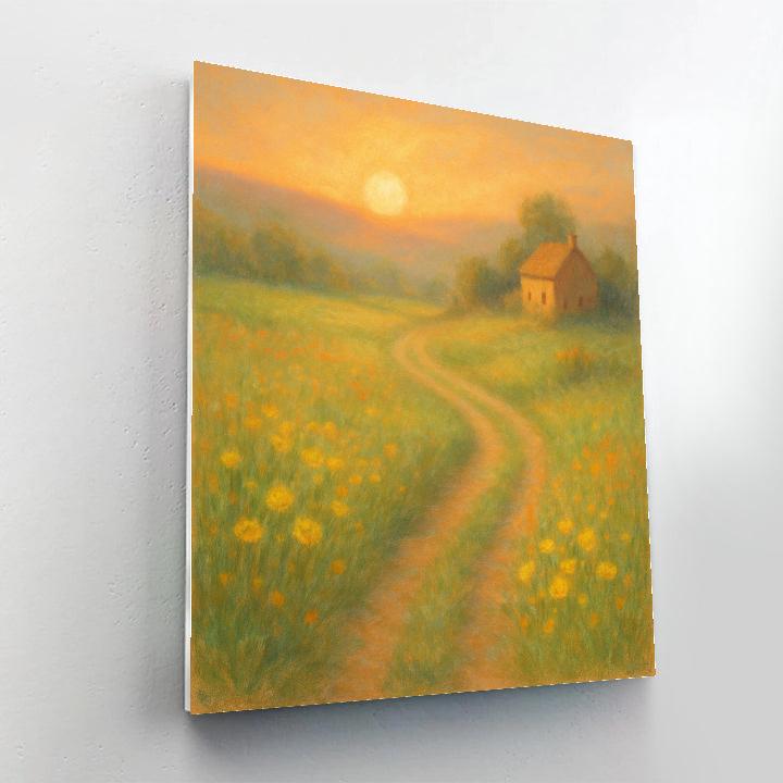 Golden Meadow Lane painting number kit