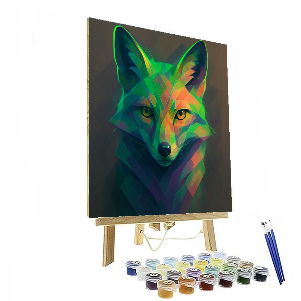 Dawn Fox Portrait paint by number