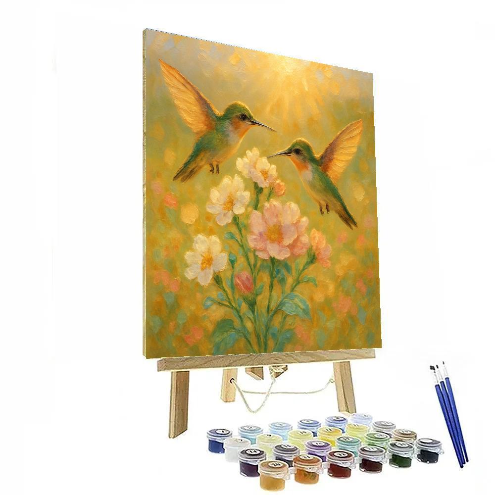 Hummingbird Meadow Dream Painting by numbers kit