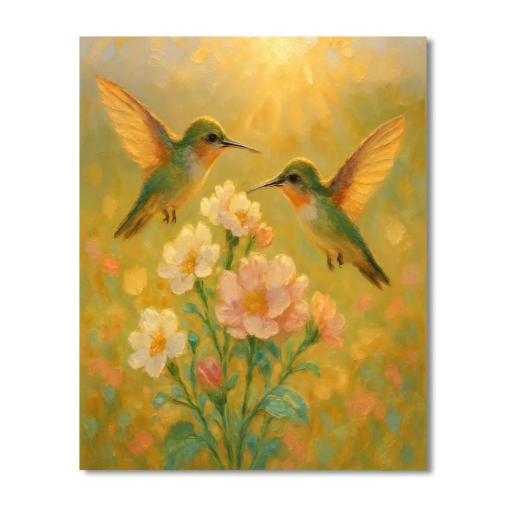 Hummingbird Meadow Dream Painting by numbers kit