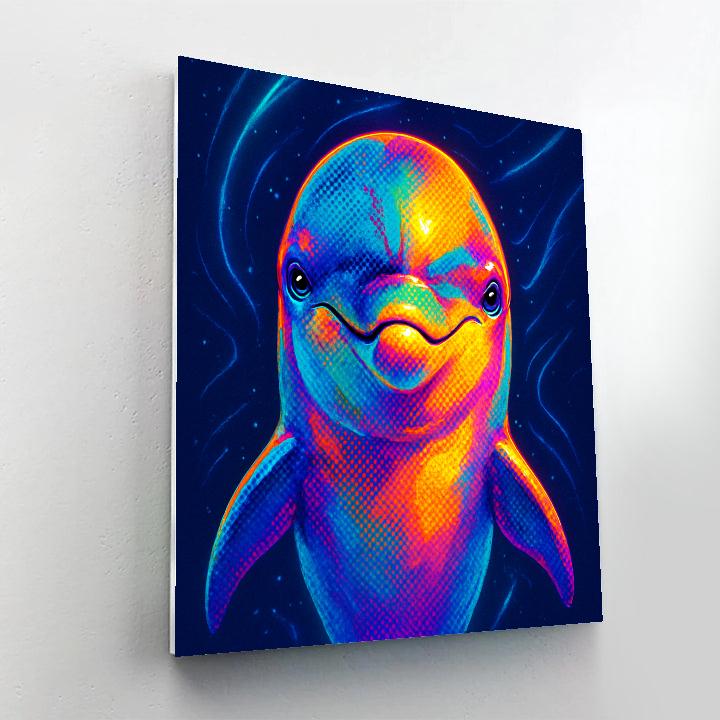 Oceanic Dolphin Burst Painting by numbers kit