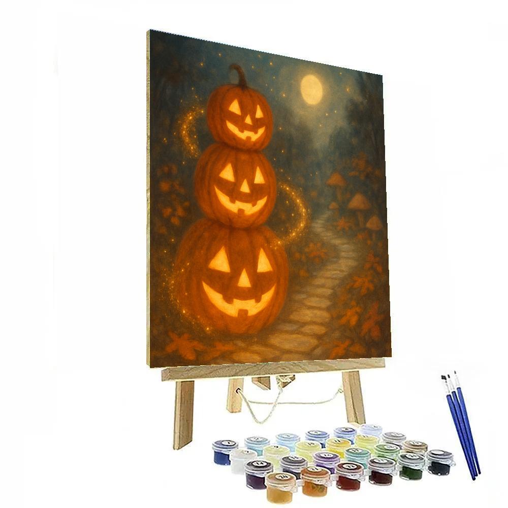 Stacked Lantern Magic Path paint by number