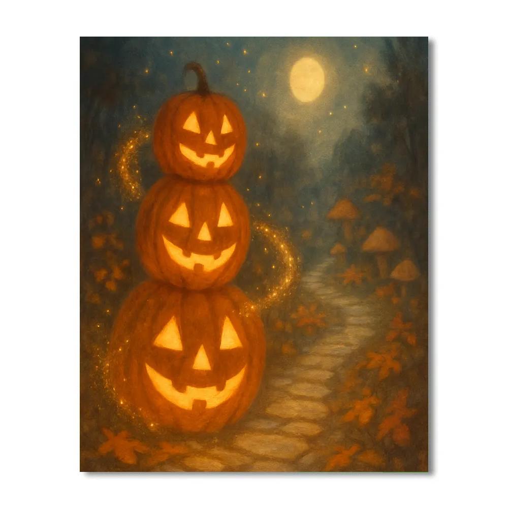 Stacked Lantern Magic Path paint by number