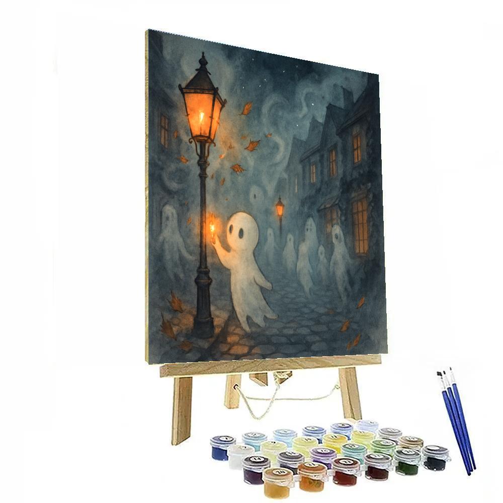 Ghost Lantern Lane paint by color