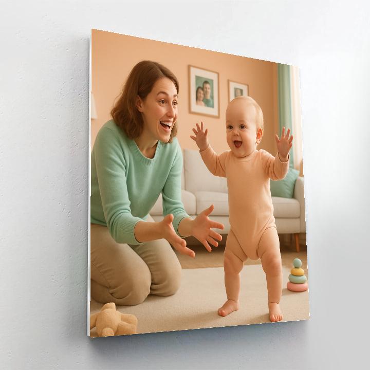 First Steps Celebration By Mother painting number kit