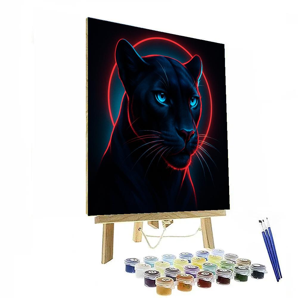 Panther Midnight Prism paint by numbers