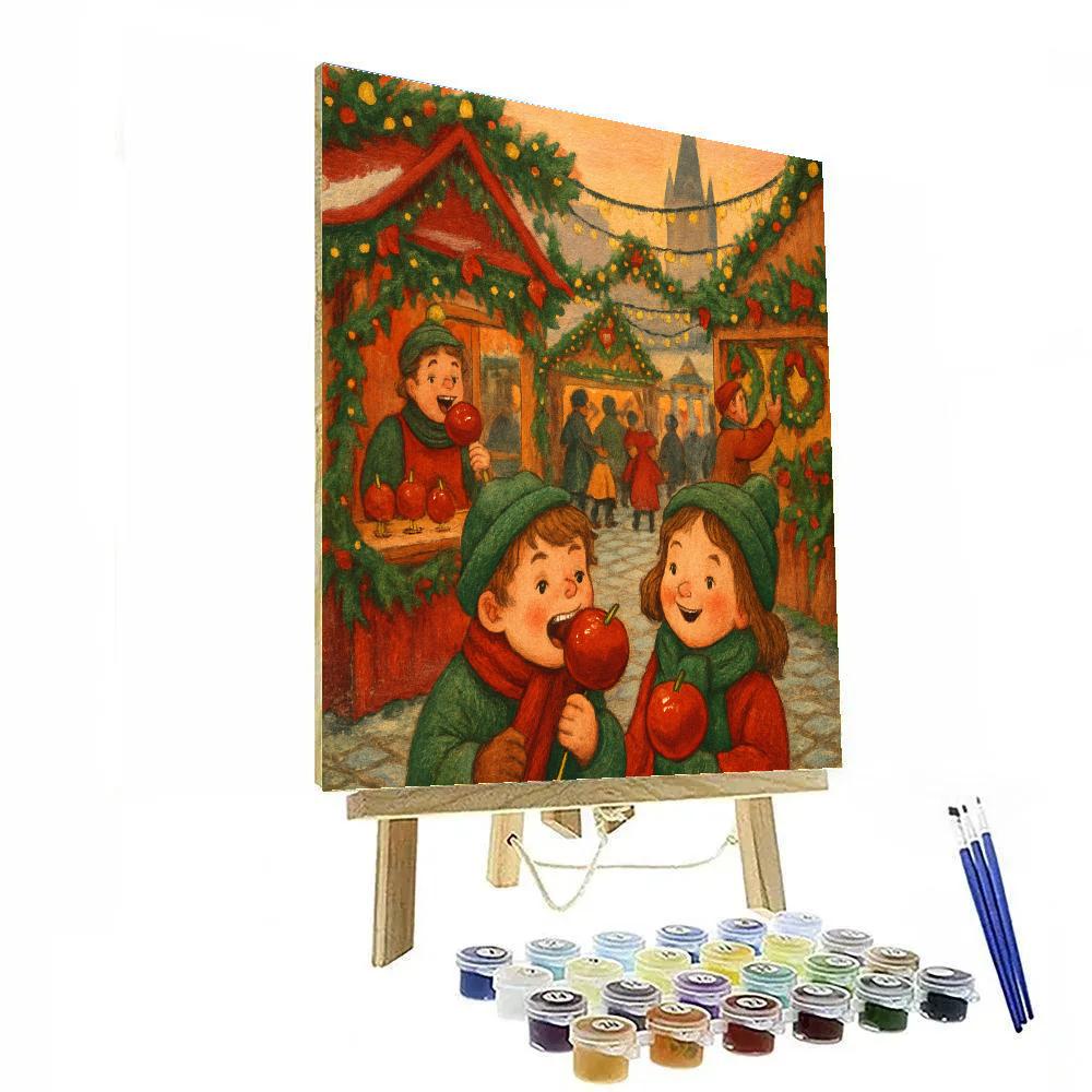 Frosted Market Morn DIY paint by numbers