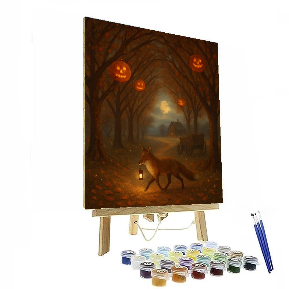 Enchanted Orchard Path Number painting