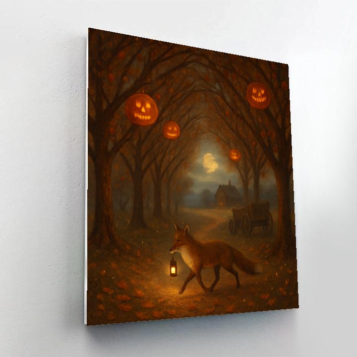 Enchanted Orchard Path Number painting