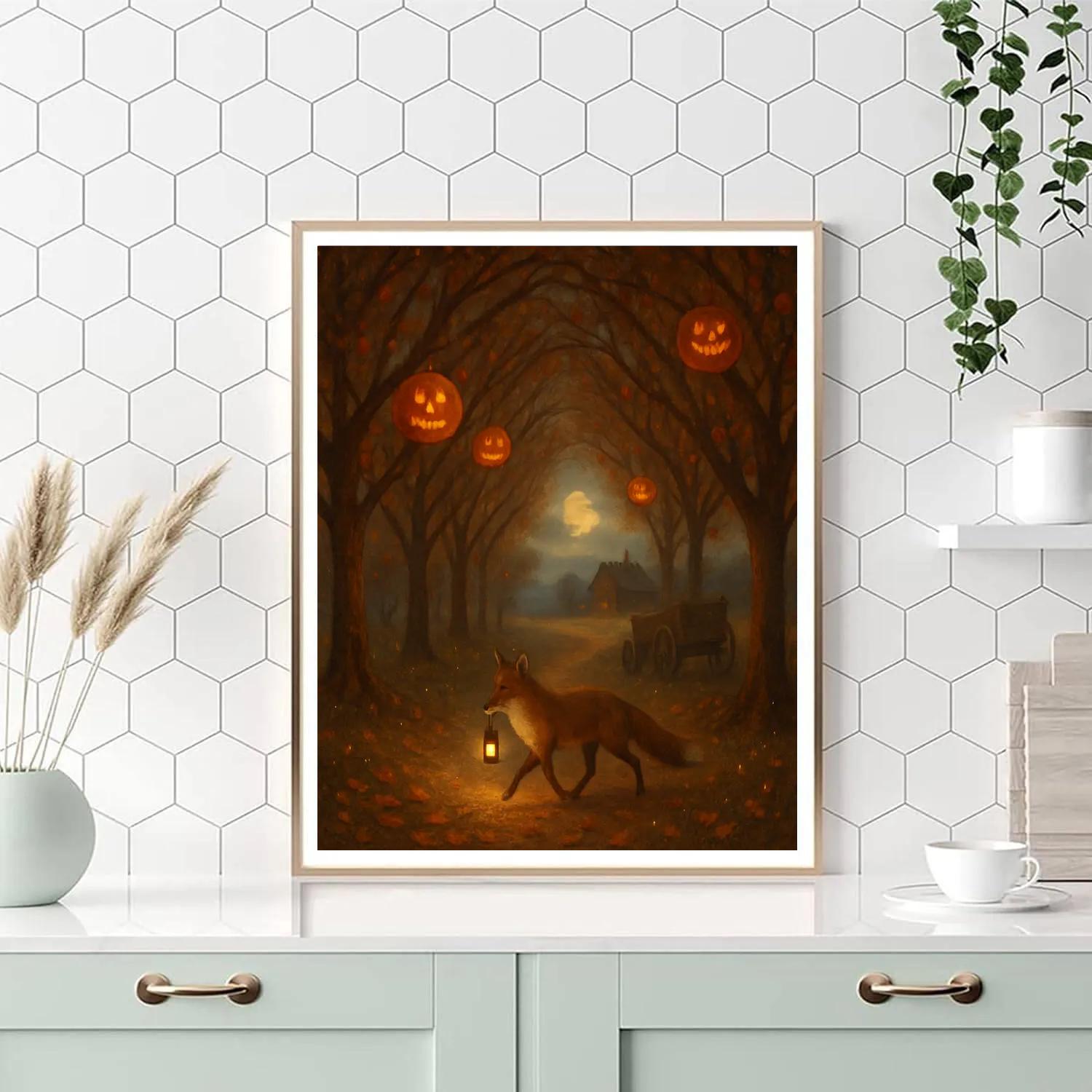 Enchanted Orchard Path Number painting