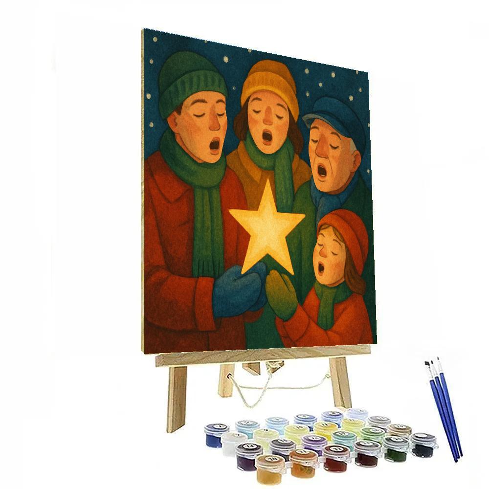 Midwinter Carol Circle paint by number