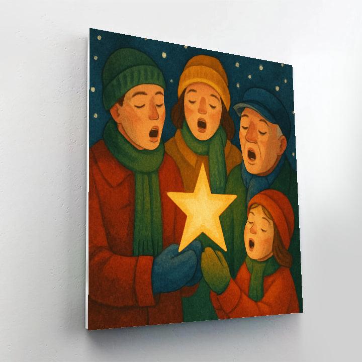 Midwinter Carol Circle paint by number