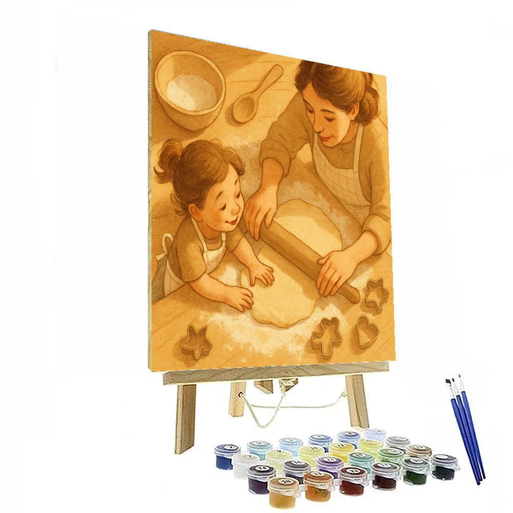 Kitchen Baking Bond With Mom Paint by numbers art