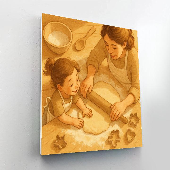 Kitchen Baking Bond With Mom Paint by numbers art