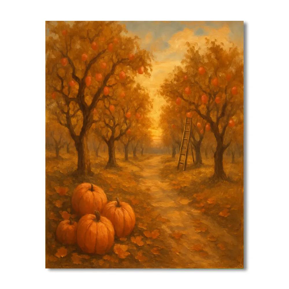 Harvest Twilight At The Orchard paint by numbers
