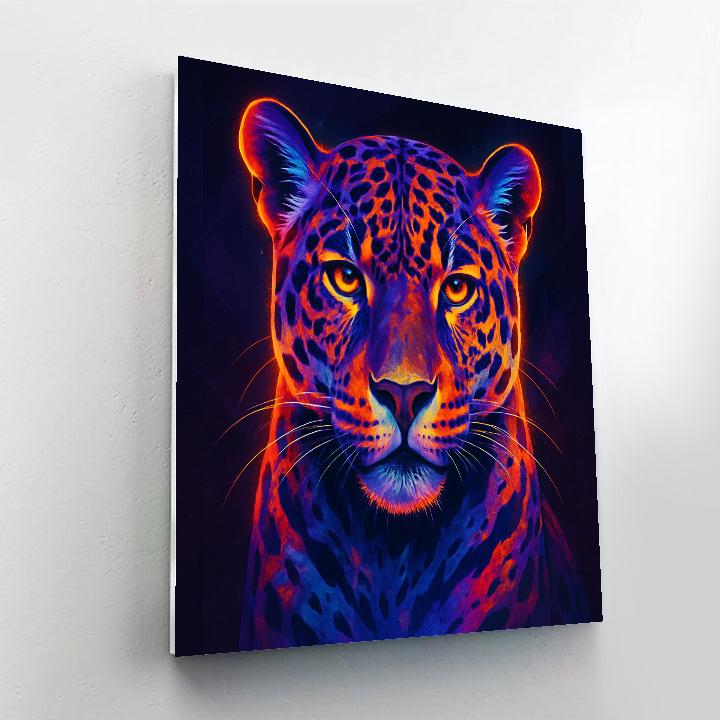 Majestic Jaguar Radiance Paint by numbers art
