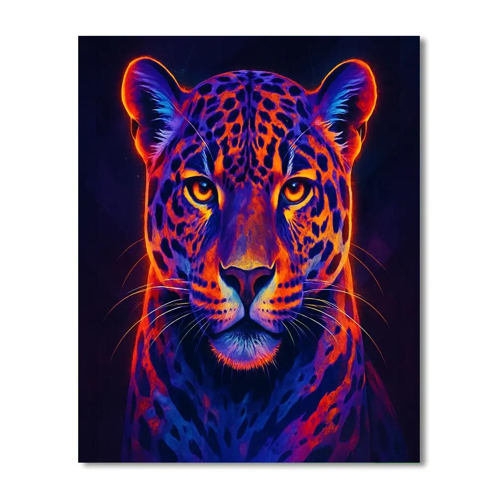 Majestic Jaguar Radiance Paint by numbers art