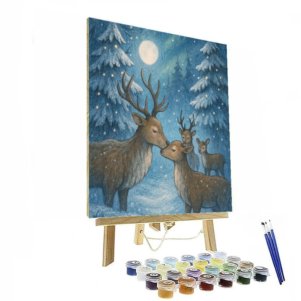 Reindeer Glen Reunion Number painting