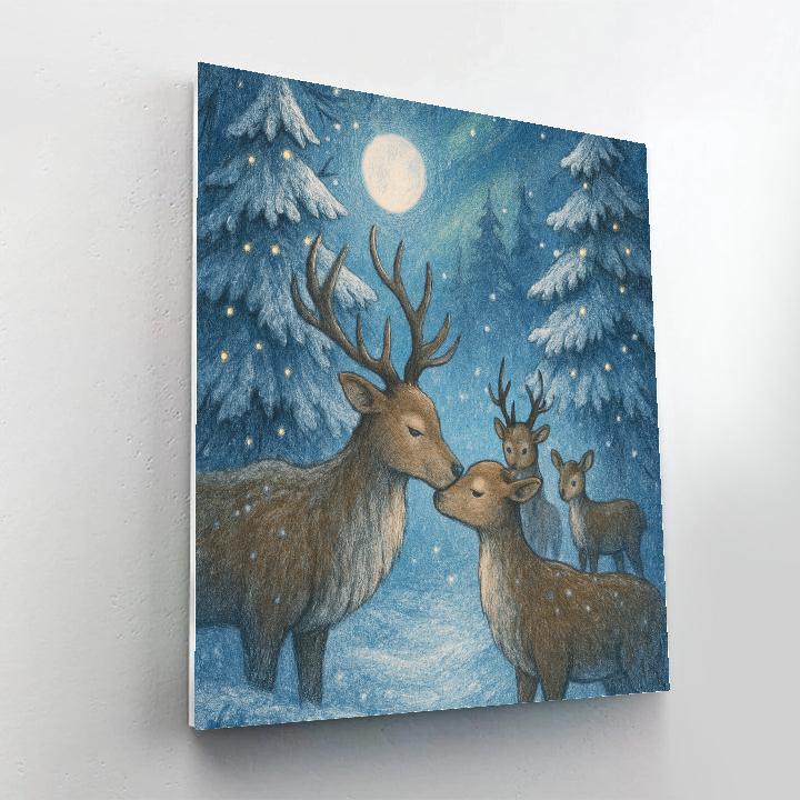 Reindeer Glen Reunion Number painting