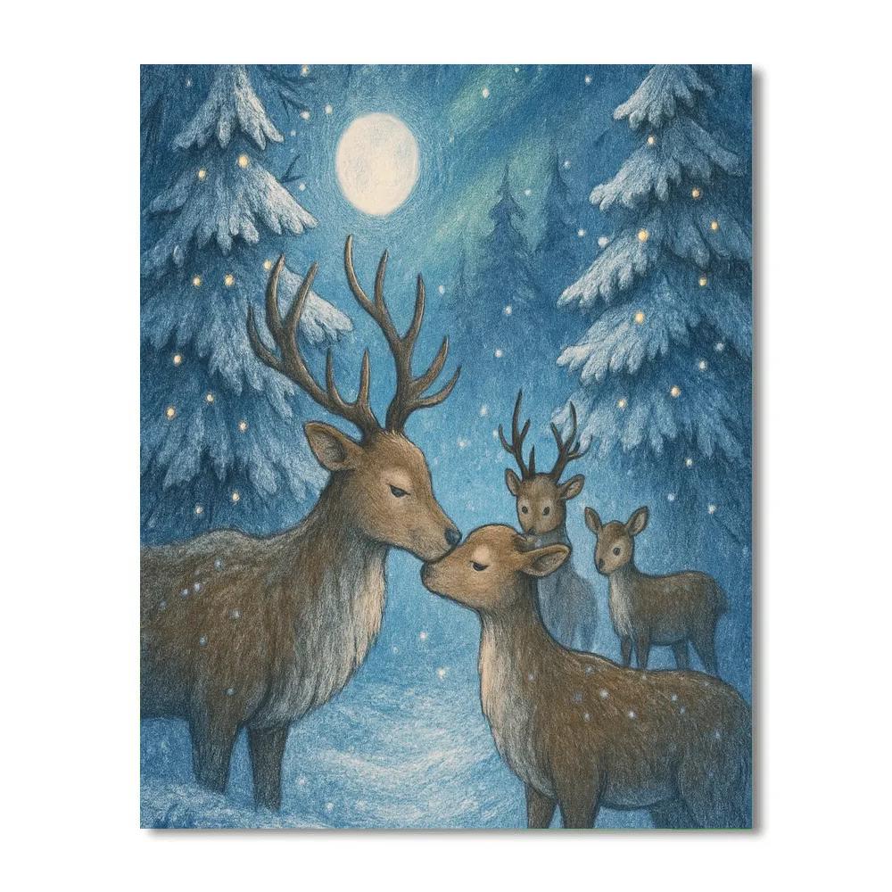 Reindeer Glen Reunion Number painting