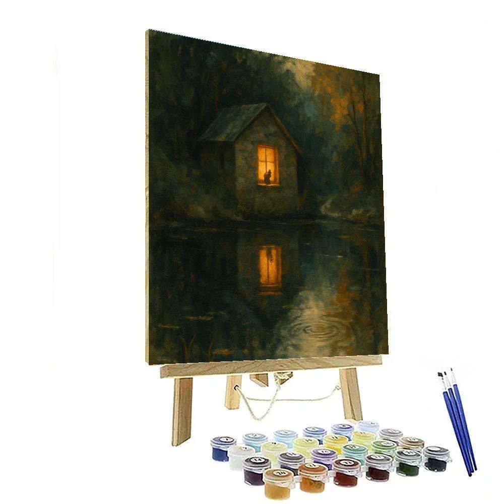 Hidden Cove Lantern Glow painting number kit