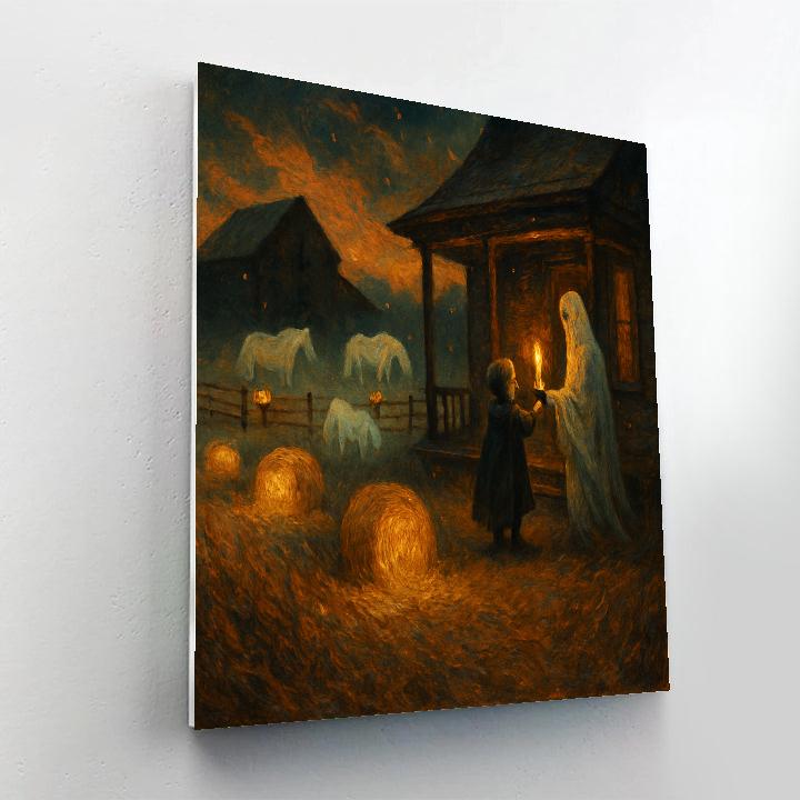 Spectral Farmstead Dusk paint by number