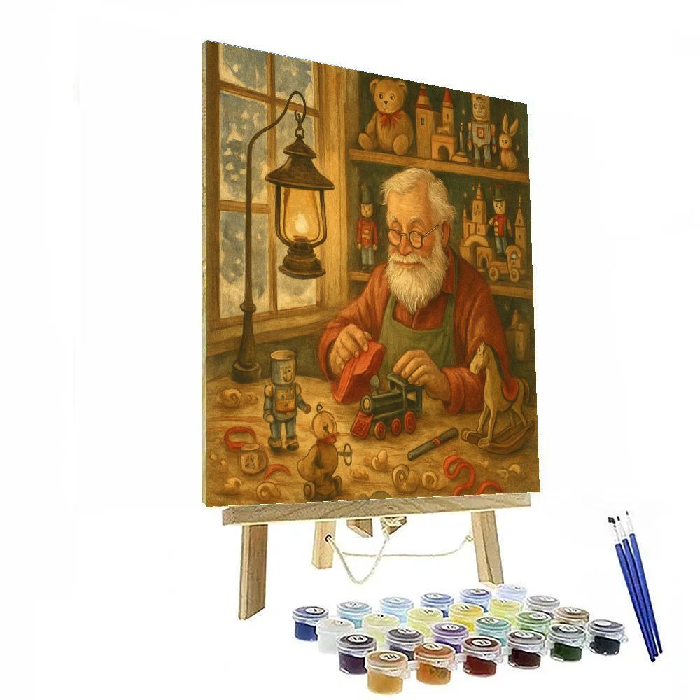 Snowflake Toymaker Workshop Paint by numbers kits