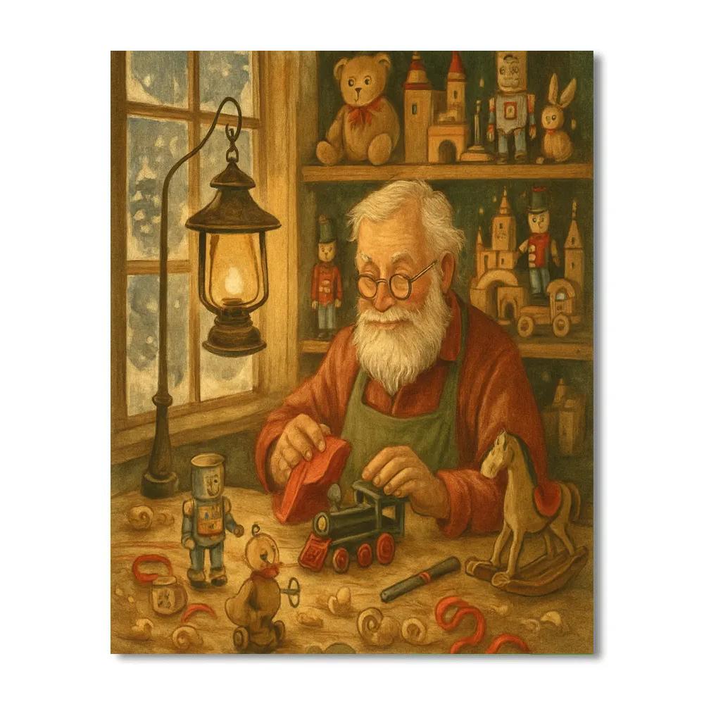 Snowflake Toymaker Workshop Paint by numbers kits
