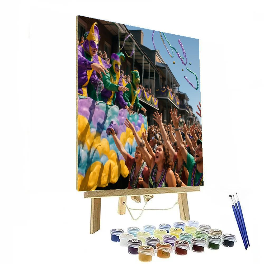 Mardi Gras New Orleans Street Krewe DIY paint by numbers
