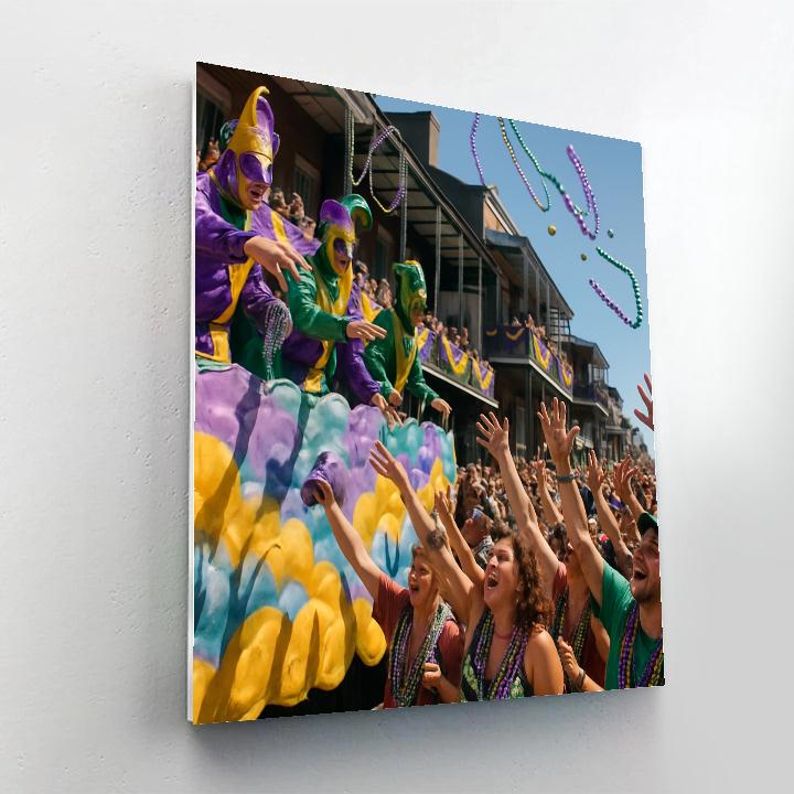 Mardi Gras New Orleans Street Krewe DIY paint by numbers