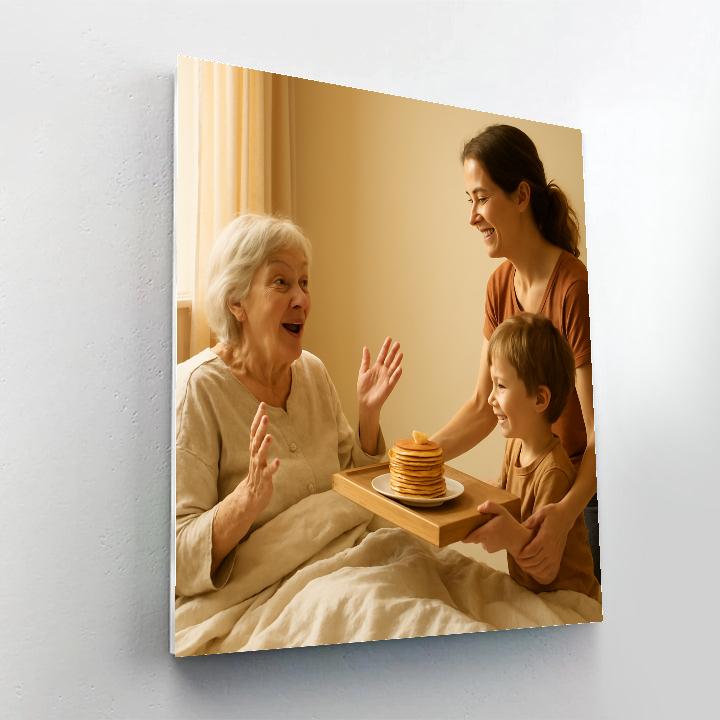 Morning Breakfast In Bed Surprise paint by number