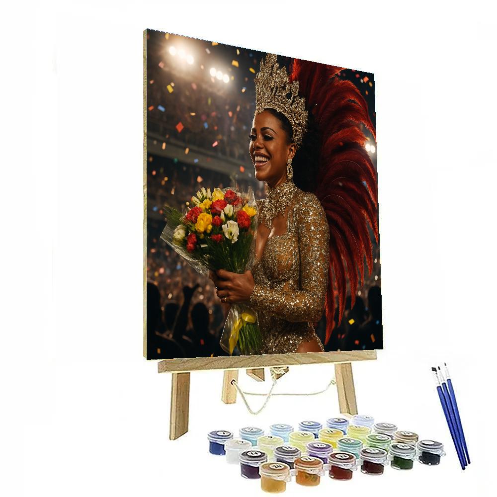 Carnival Samba Queen Coronation Stage paint by numbers
