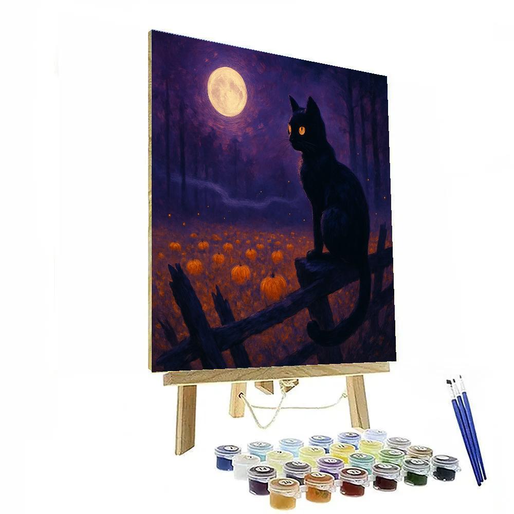 Nocturne Of The Black Cat Painting by numbers kit