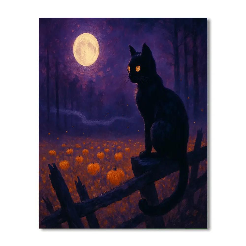Nocturne Of The Black Cat Painting by numbers kit