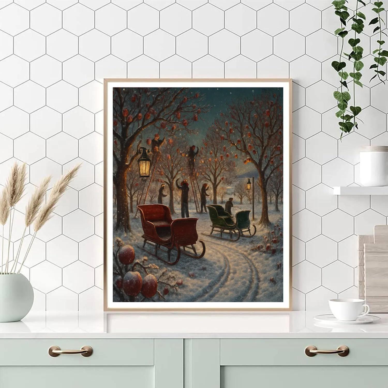 Sleighbell Orchard Twilight Number painting