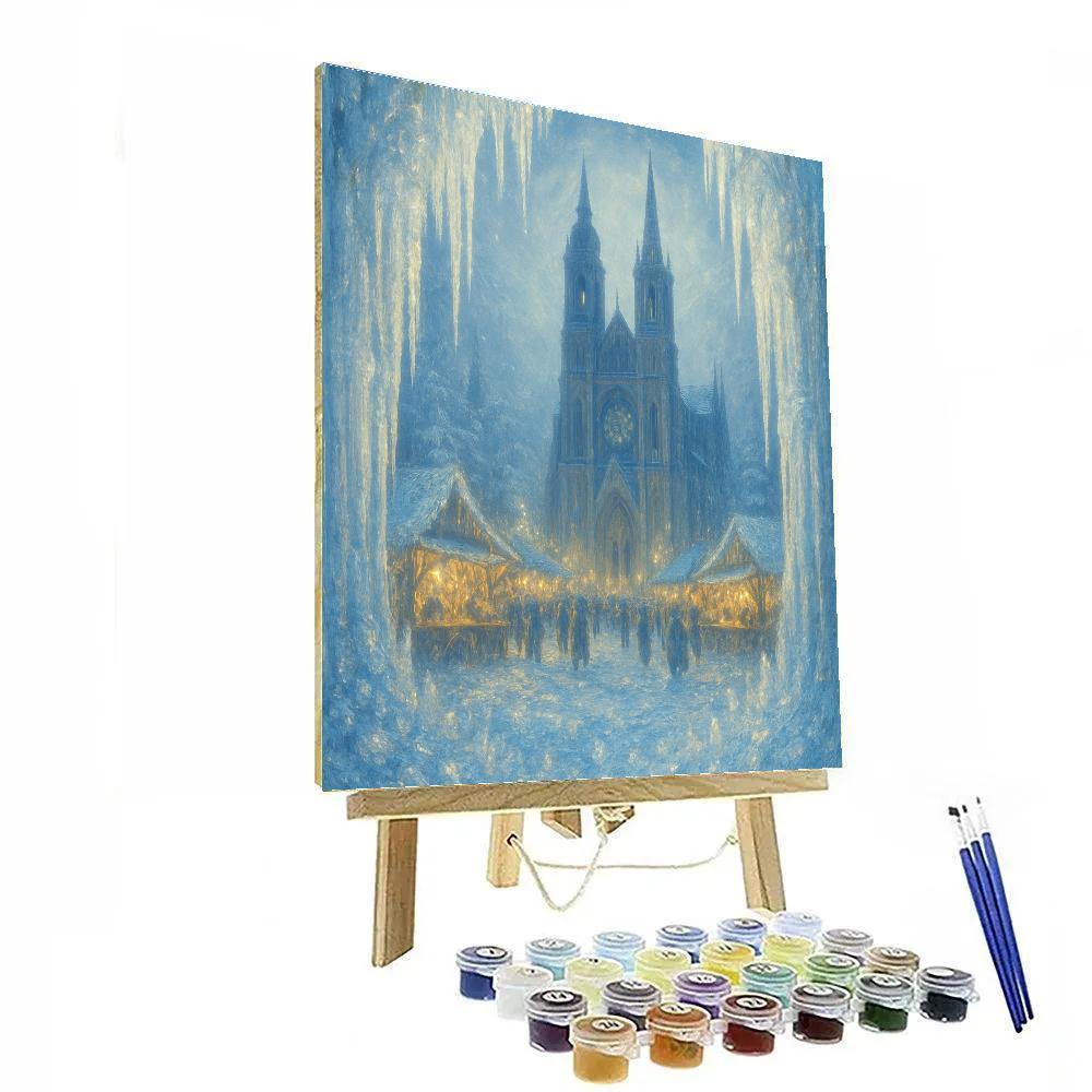 Icicle Cathedral Light Paint by numbers kits