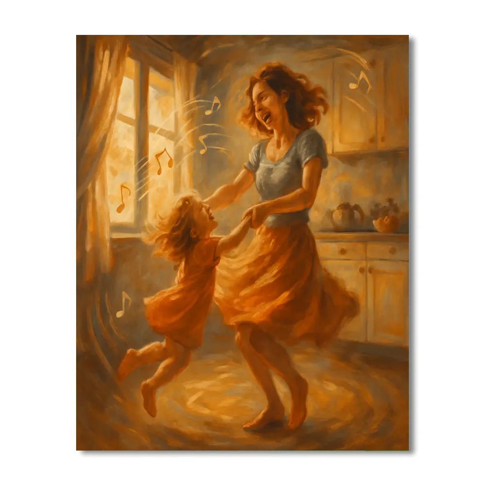 Dance Together In Kitchen Light DIY paint by numbers