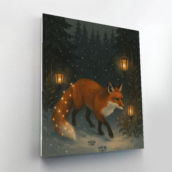 Holiday Lantern Foxglow paint by numbers