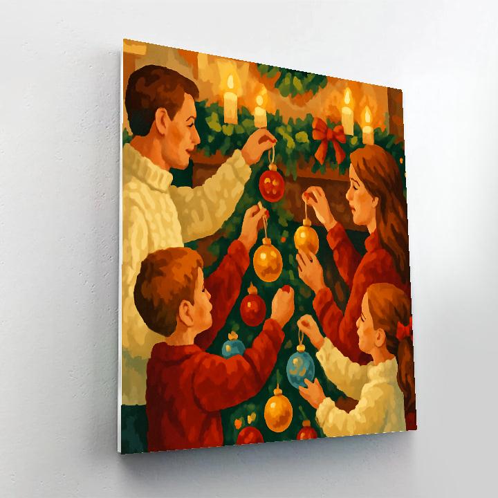 Ornaments Around The Hearth Number painting