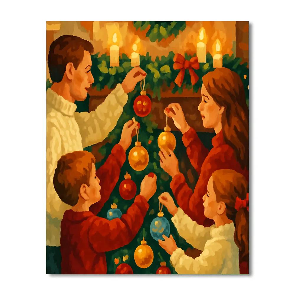 Ornaments Around The Hearth Number painting