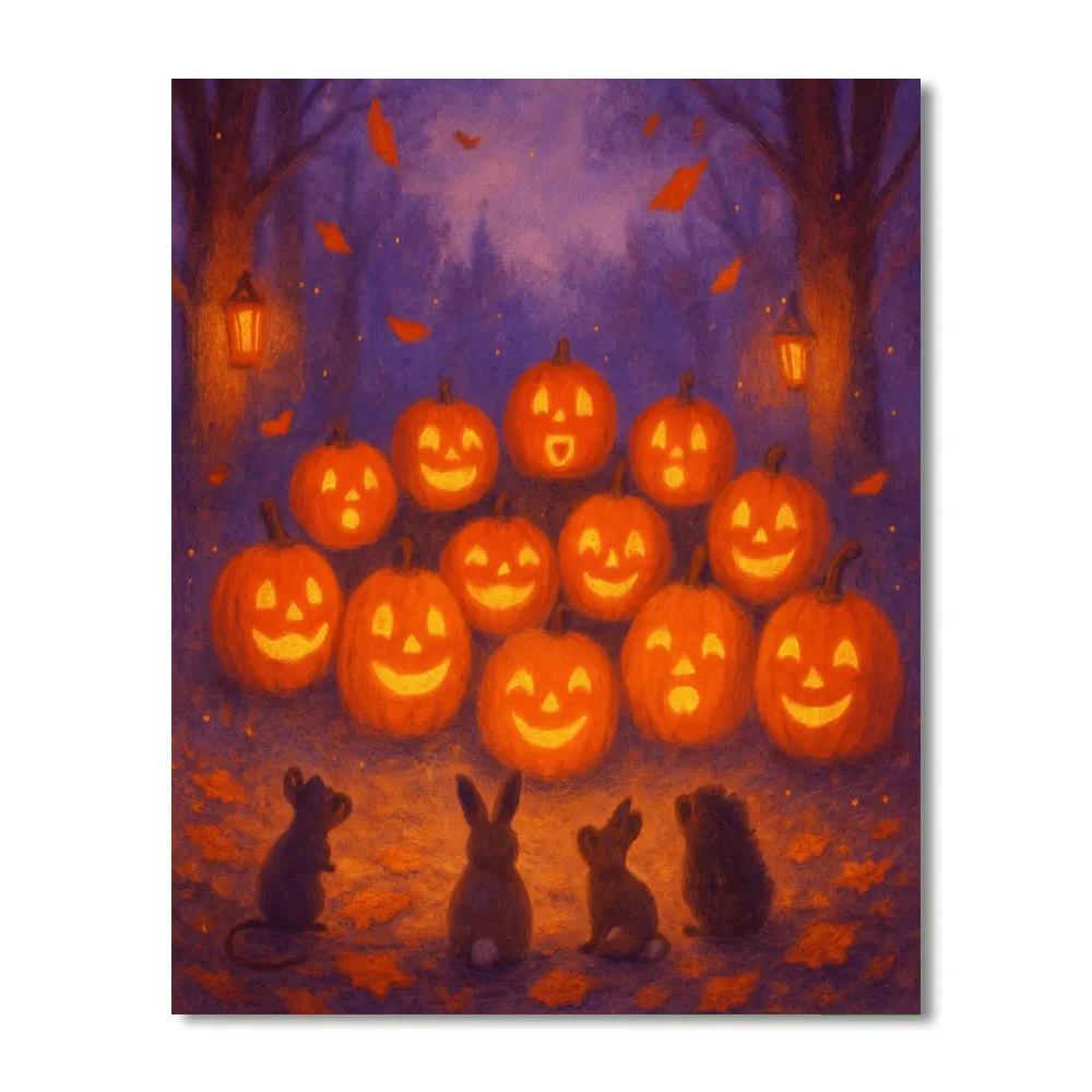 Foggy Hollow Pumpkin Choir paint by color