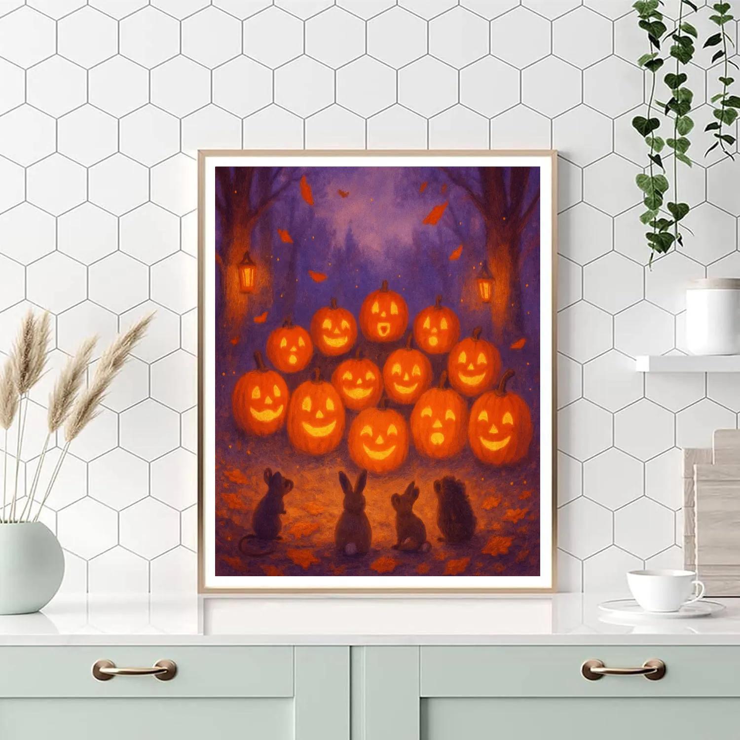 Foggy Hollow Pumpkin Choir paint by color