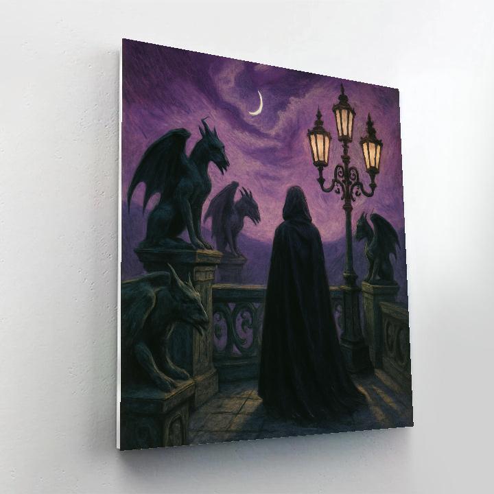 Gothic Lantern Overlook Paint by numbers kits