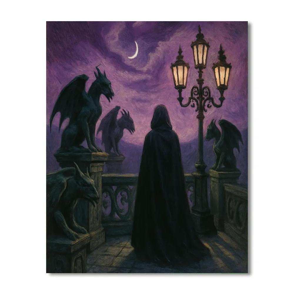 Gothic Lantern Overlook Paint by numbers kits