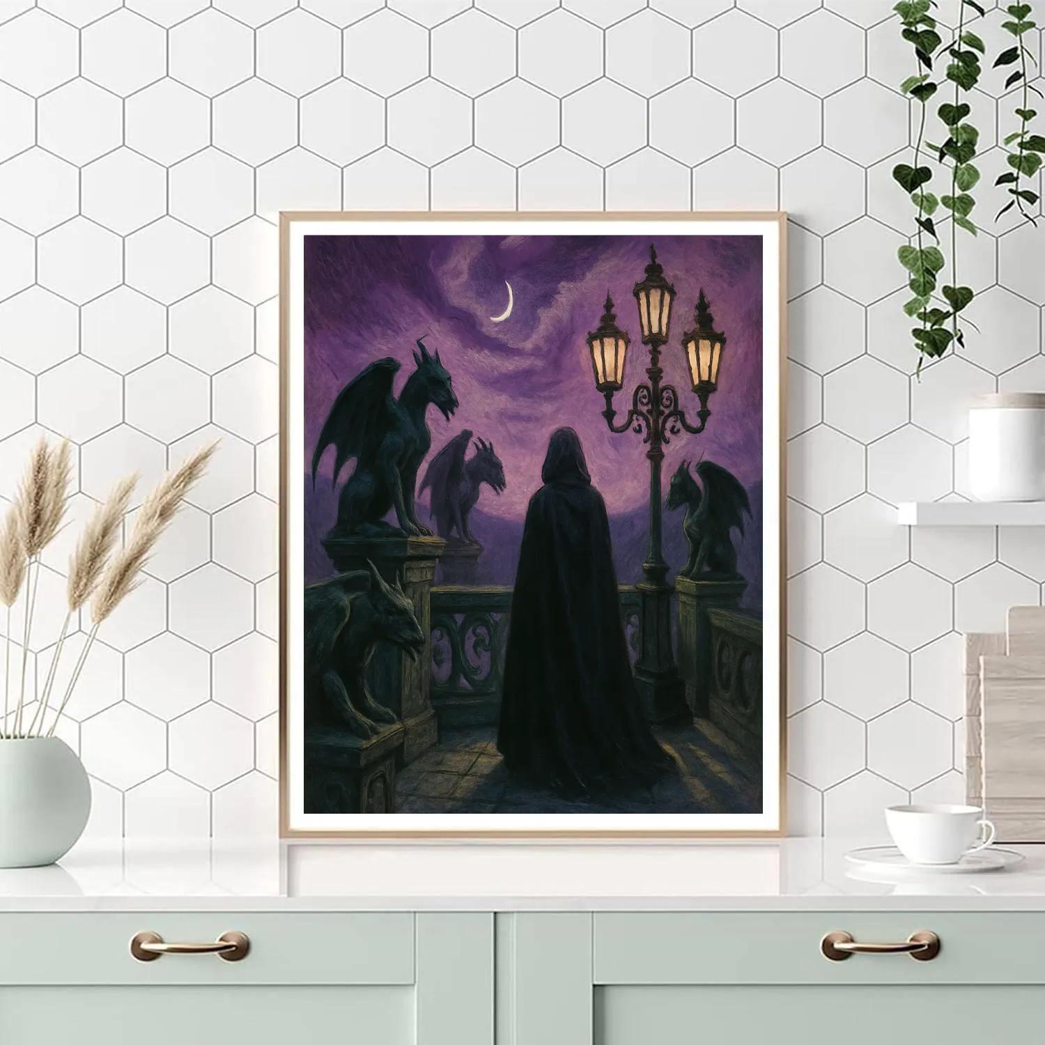 Gothic Lantern Overlook Paint by numbers kits