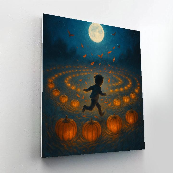 Moonbeam Pumpkin Spiral Painting by numbers kit